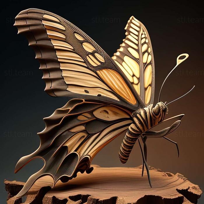 3D model Papilio palinurus (STL)